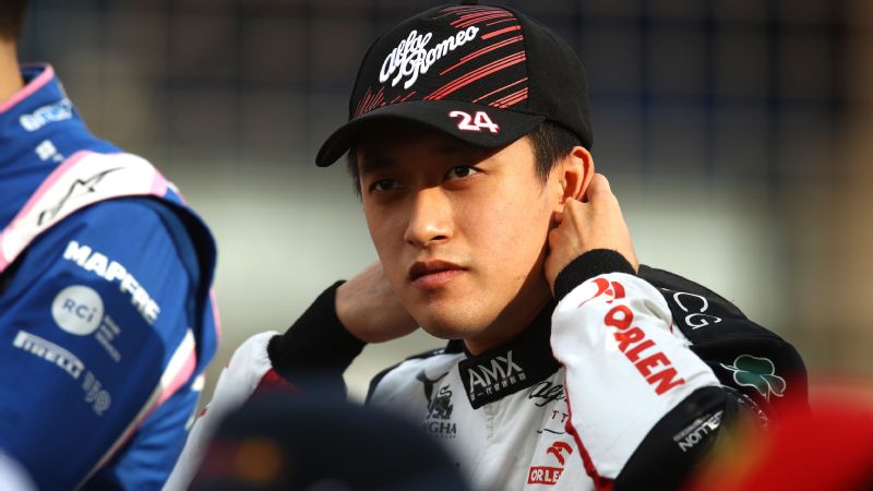 China's first F1 driver Zhou celebrates debut