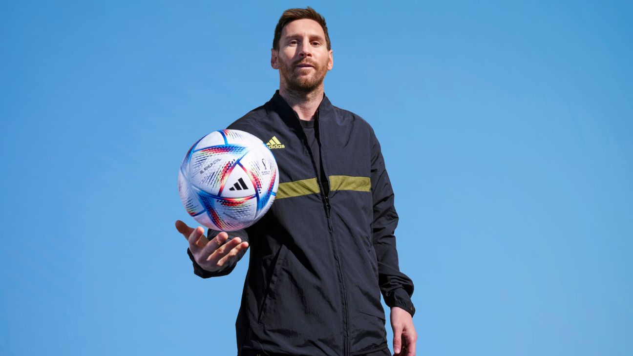 Evolution of the World Cup ball as Qatar 2022s Al Rihla is unveiled by Lionel Messi