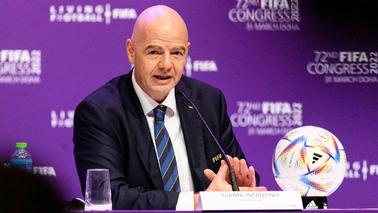 FIFA president Gianni Infantino rejects claims organisation pushed