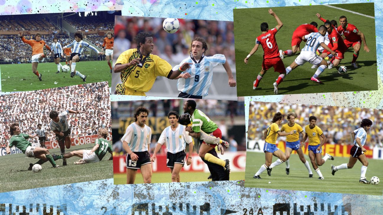 ¿Cuál es el balance de la Selección Argentina contra las distintas confederaciones en los Mundiales?
