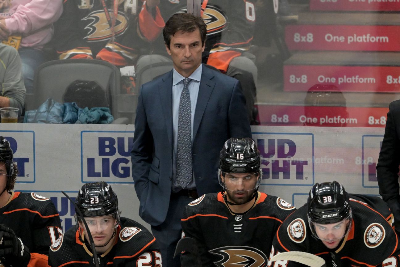 Eakins won't return as coach of NHL-worst Ducks
