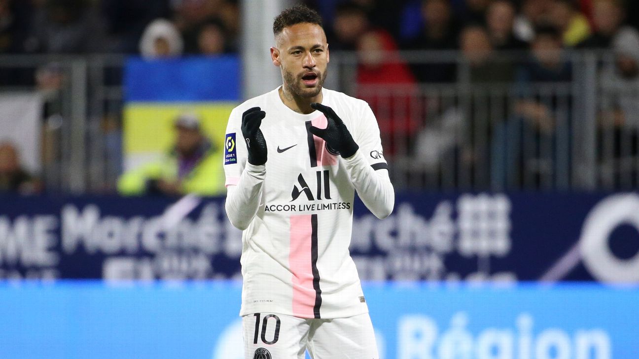 Neymar é sancionado e não vai jogar contra o Angers