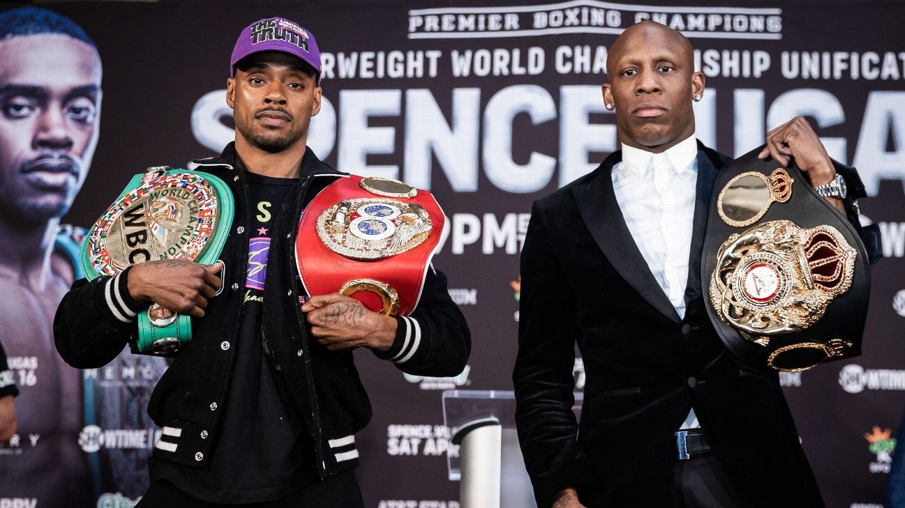 Errol Spence Jr., Yordenis Ugas make weight for Saturdays welterweight unification bout