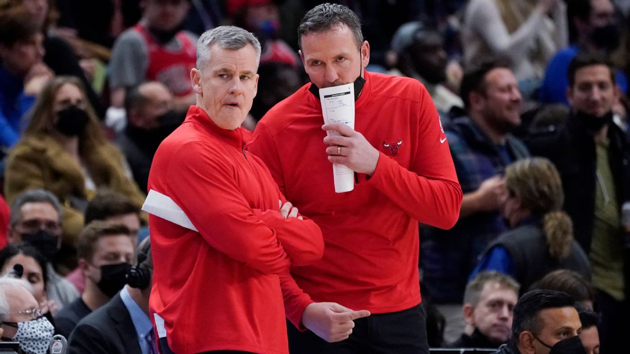 Chicago Bulls assistant coaches Chris Fleming, Damian Cotter out for