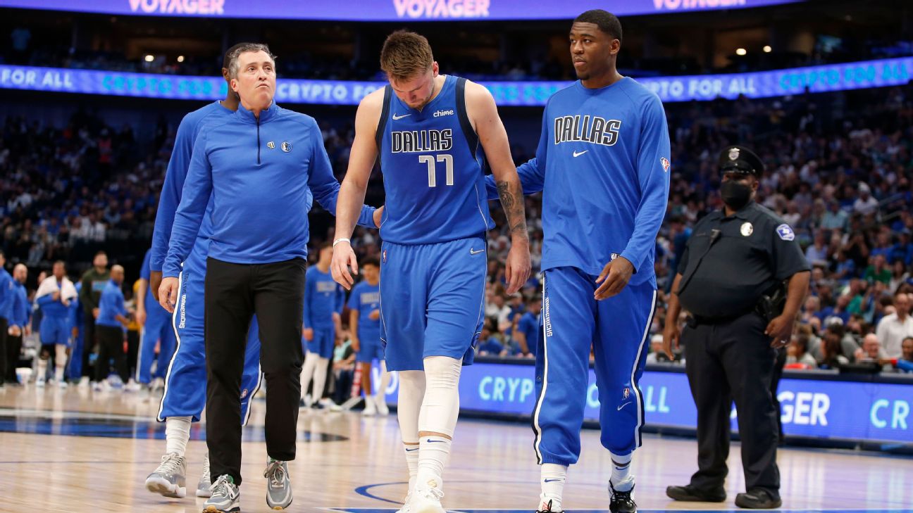 Mavericks star Luka Doncic (calf) uncertain for season opener