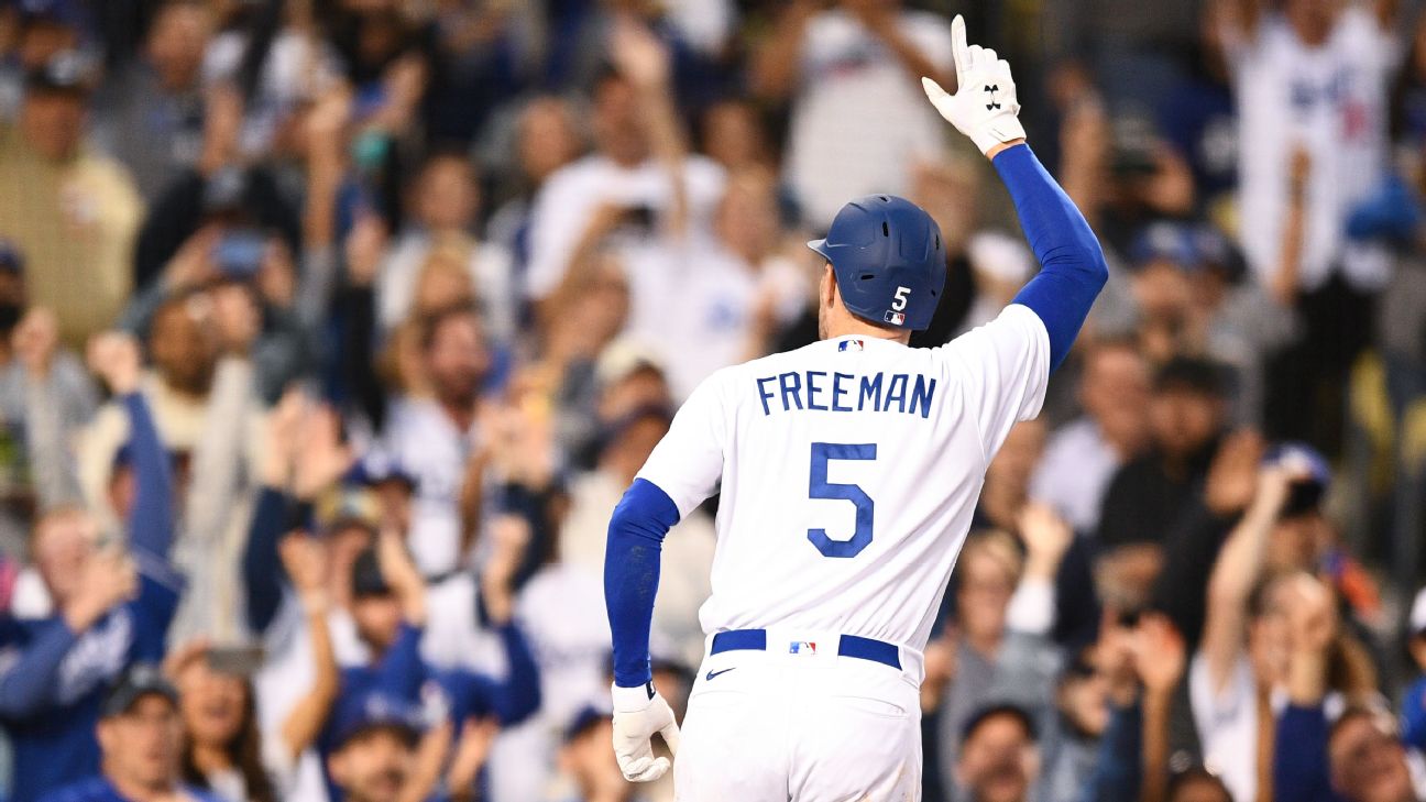 Freddie Freeman's first Dodgers homestand features an emotional Braves