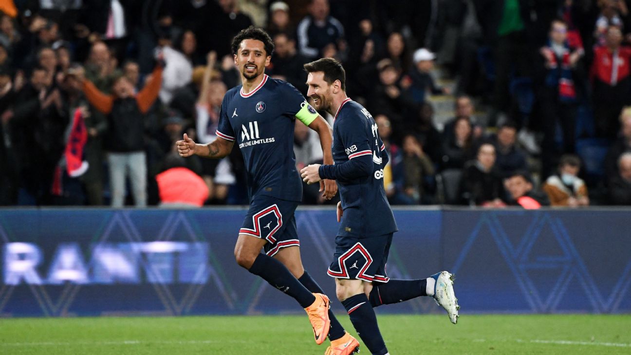 Messi scores as PSG win title, equal Ligue 1 record