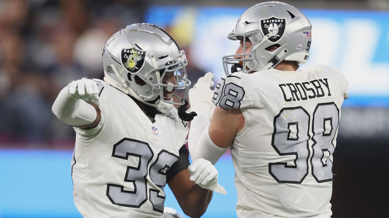 Raiders Week 1 stats vs. Chargers - Silver And Black Pride