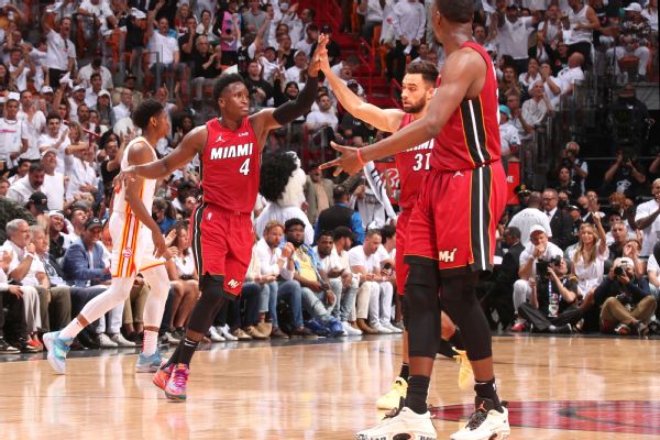 Injury-depleted Heat finish off Hawks to advance
