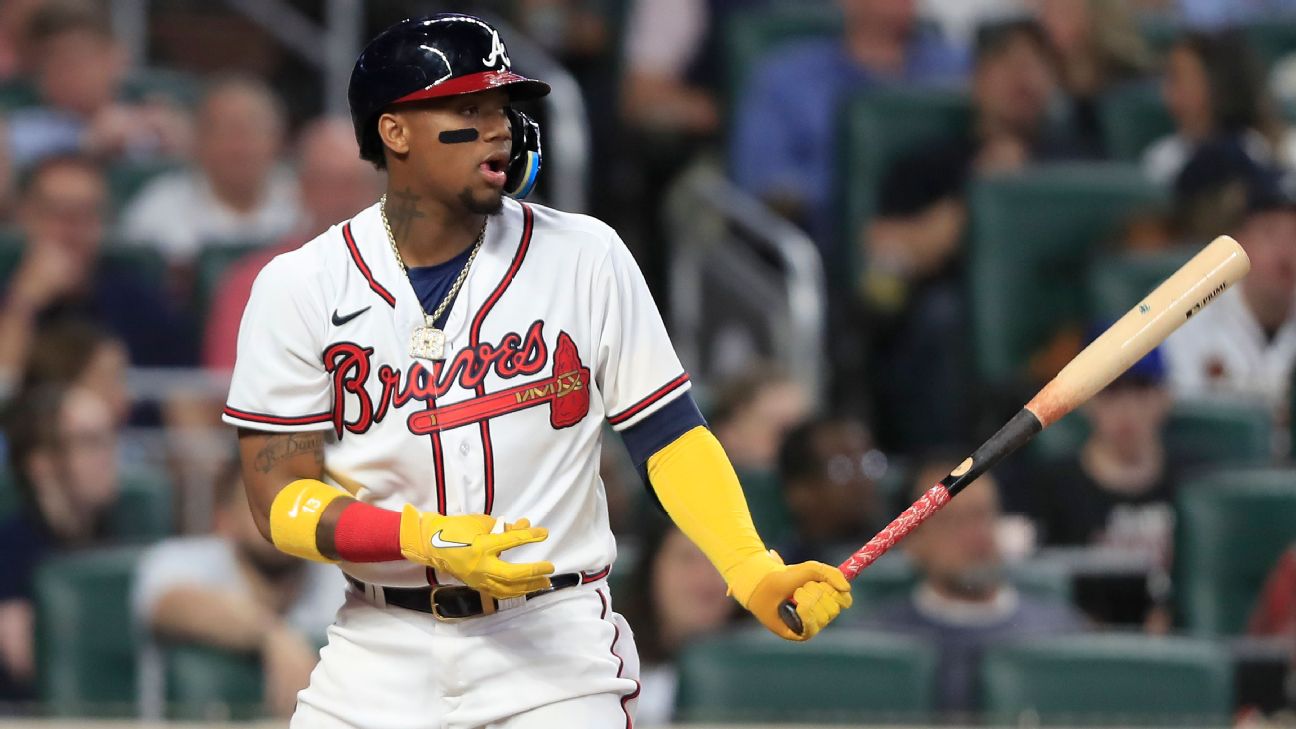 Atlanta Braves' Ronald Acuna Jr. scratched from lineup with back tightness  - ESPN