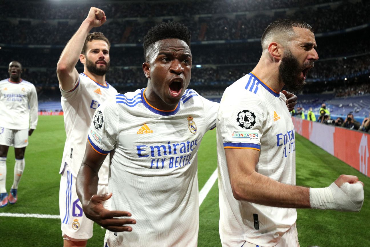 Real Madrid 3-1 Man City (4 May, 2022) Game Analysis - ESPN (UK)