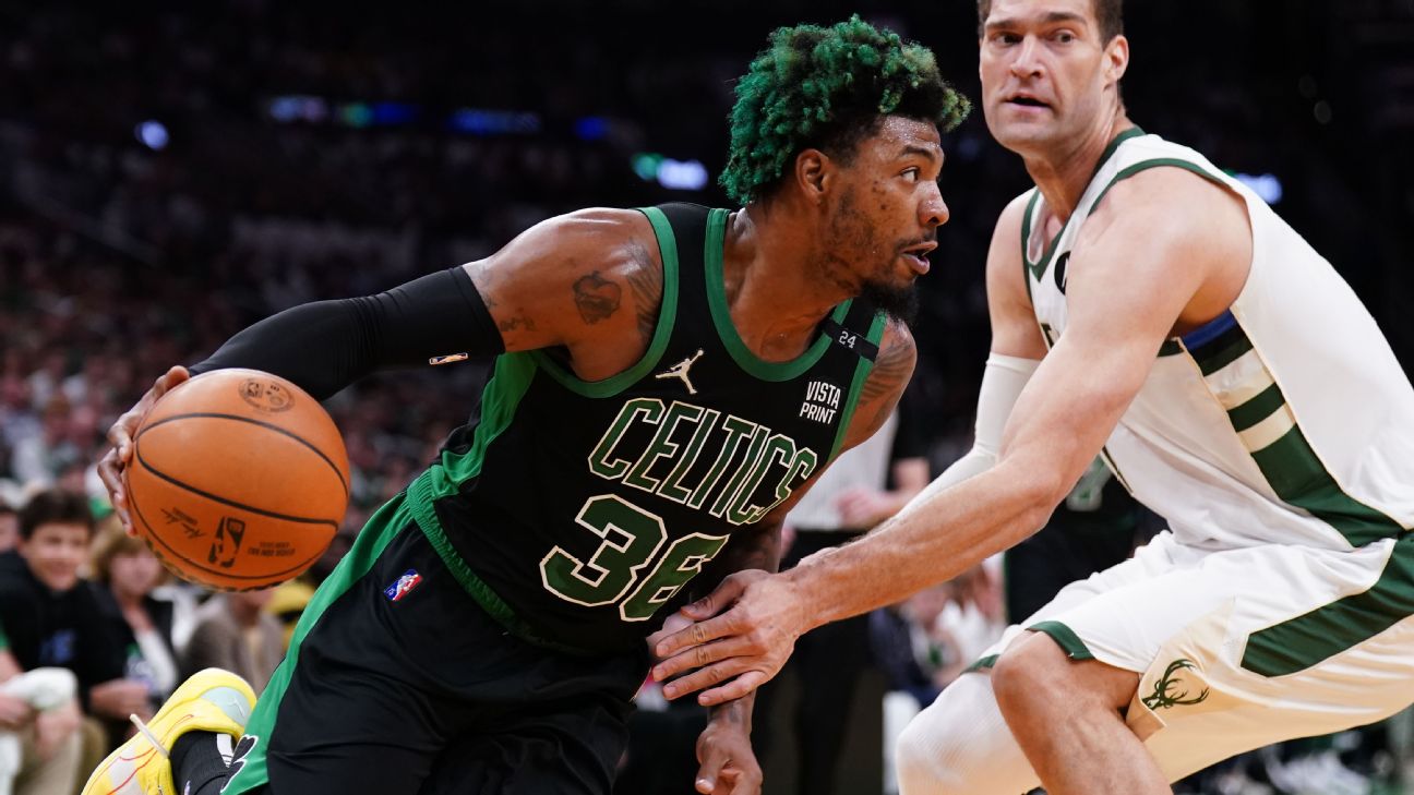 NBA star Marcus Smart has shamrock woven into his hair