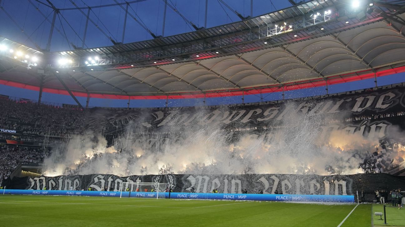 The best tifos in Europe this season after Frankfurt's awesome pyro show