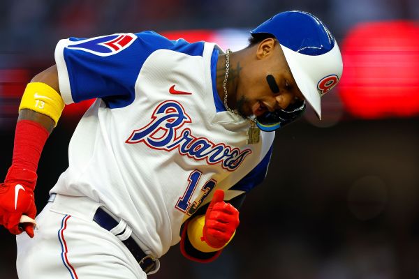 Braves scratch Acuna (tight quad) from lineup