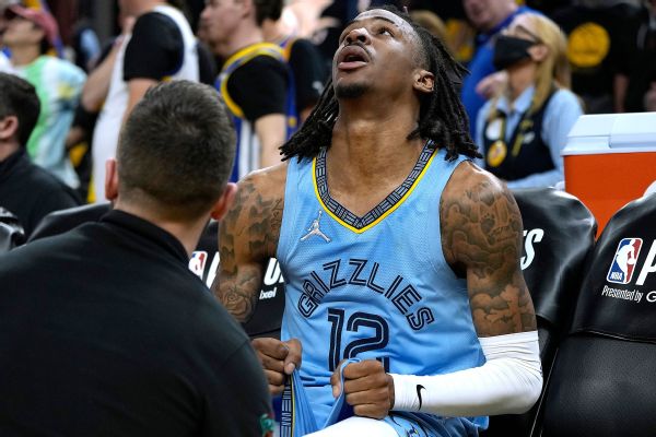 Grizzlies' Morant (knee) ruled out for Game 4