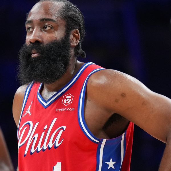 Harden, 'more confident' 76ers knot series at 2-2