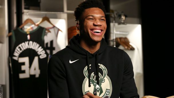 Giannis Antetokounmpo has an MVP ... and all the dad jokes