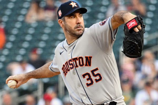 Verlander flirts with fourth career no-hitter in win