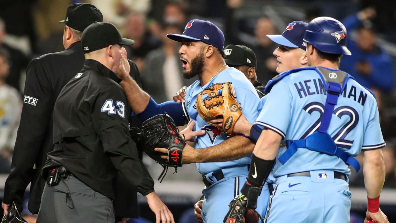Jays furious over 'surprising' ejections vs. Yanks