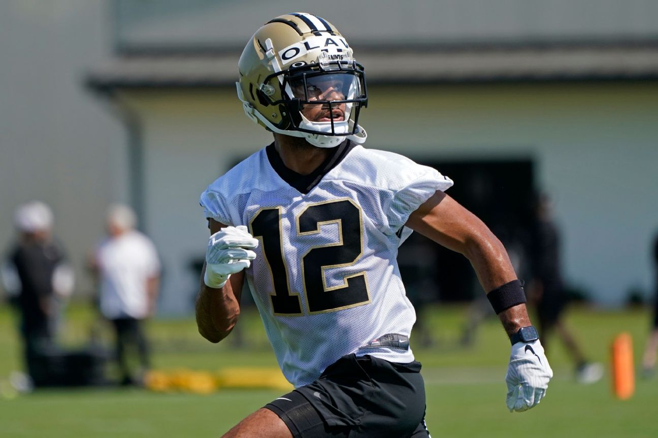 Saints' Olave catches on fast, works with Thomas