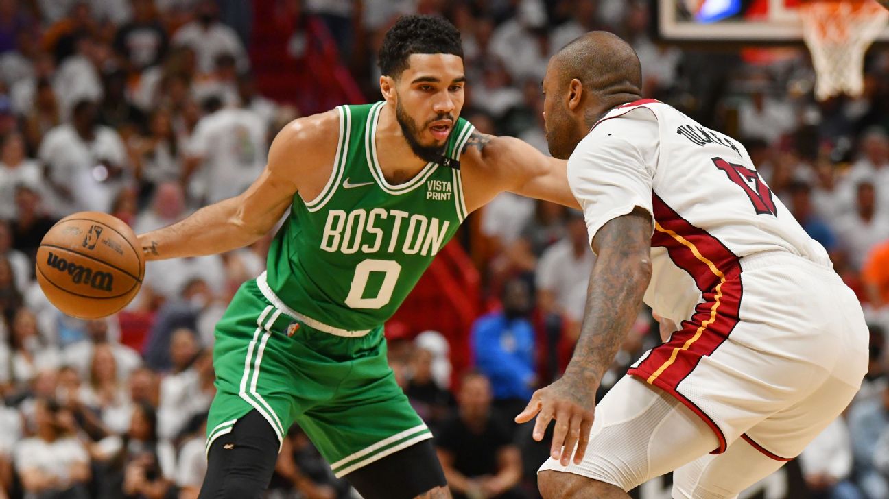 NBA playoffs 2022 - Jayson Tatum rocks bright ensemble ahead of Game 7 -  ESPN