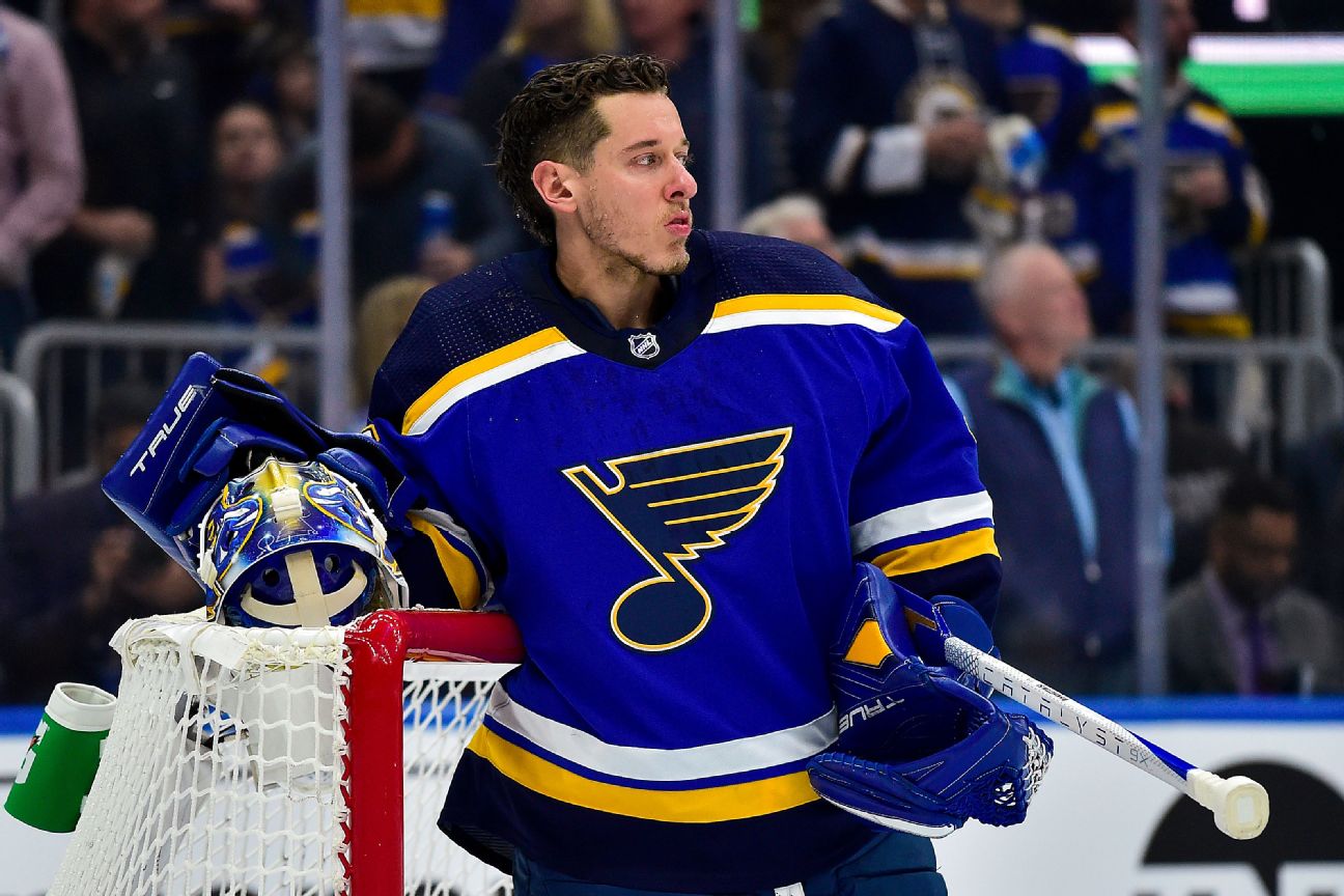 Blues' Binnington to sit two games for scuffle