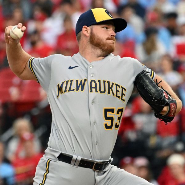 Brewers' Woodruff out of at least wild-card series