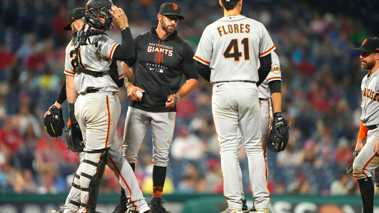 San Francisco Giants’ Gabe Kapler stays in clubhouse for national anthem a day after pausing prot…