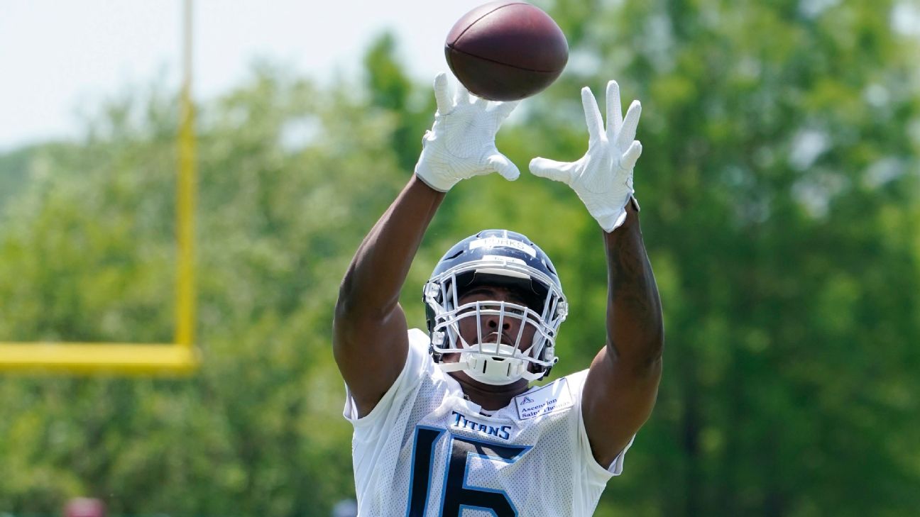 Titans' first-round pick carted off with injury