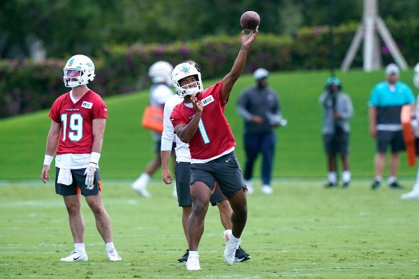 Fins' Tua pushes back on arm strength criticism