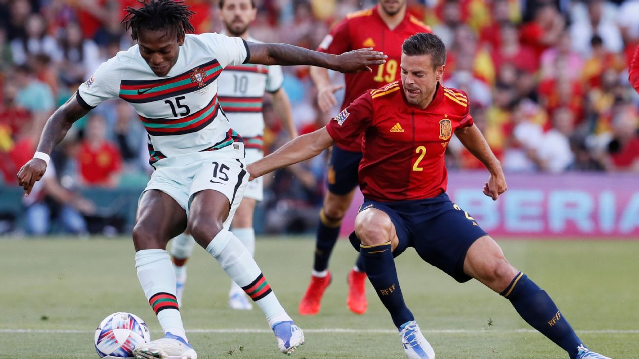 Portugal Vs Espanha Selecções Nacionais De Futebol Jogo Competição