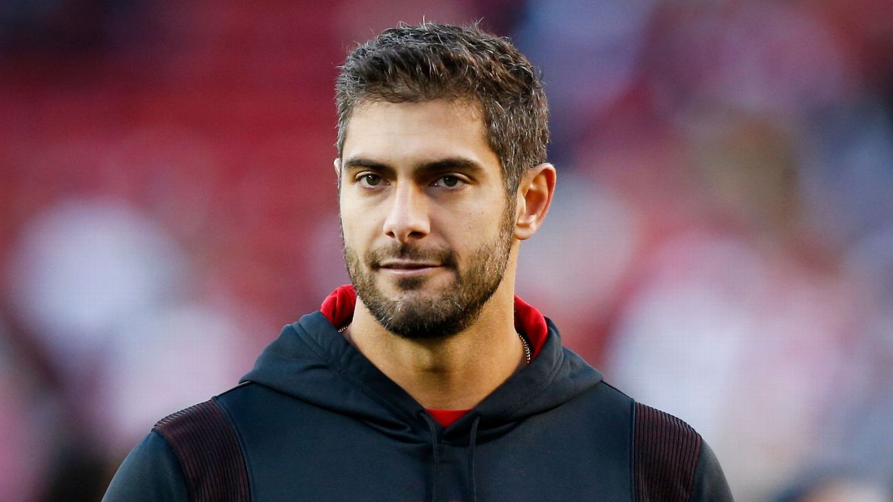 Reporte: 49ers permiten ausencia de Jimmy Garoppolo en entrenamientos - AS  USA