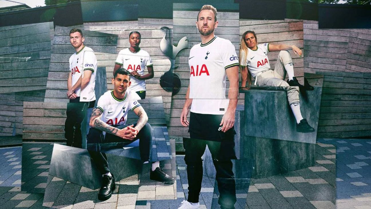 Tottenham release new neon-tinged home kit for 2022-23 - ESPN