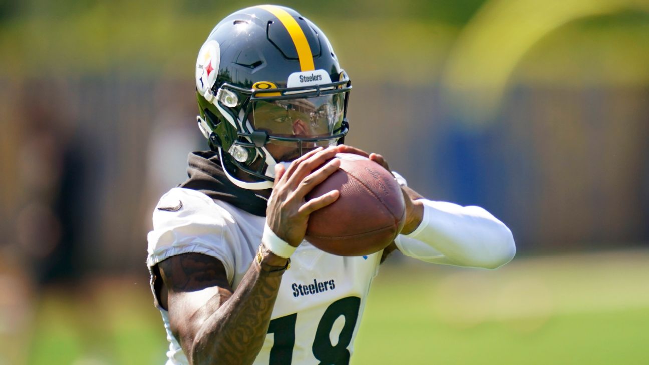 Steelers WR Diontae Johnson is out. Two players at opposite ends of their  careers will fill in