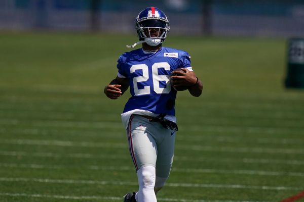 Giants RB Barkley getting 'that swagger back'
