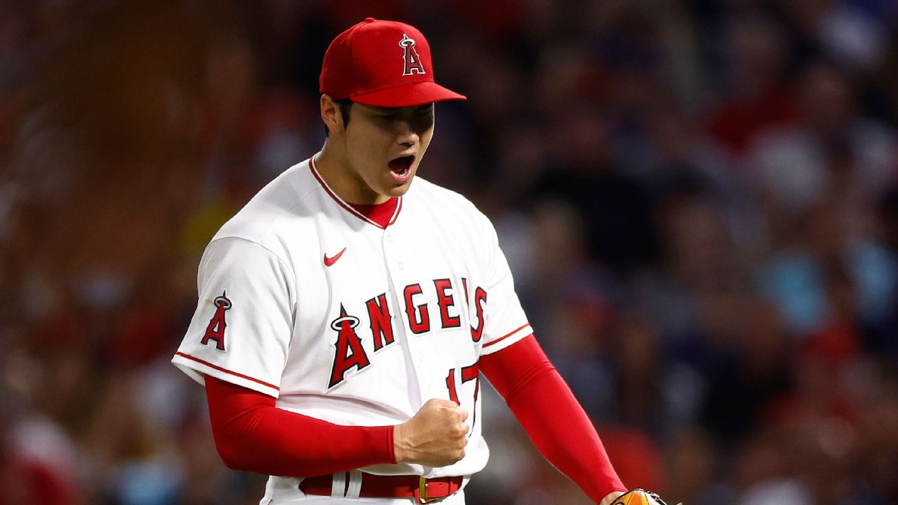 Shohei Ohtani's pitching and bat help Los Angeles Angels end 14