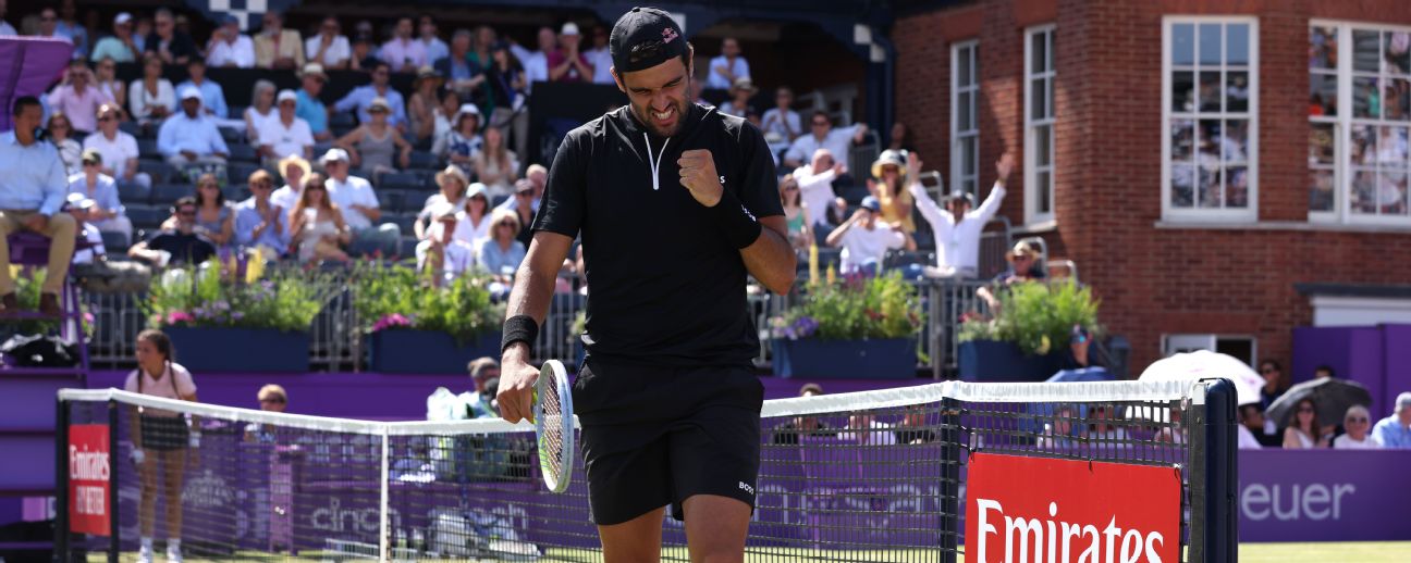 Berrettini edges Kudla to reach Queen's quarters
