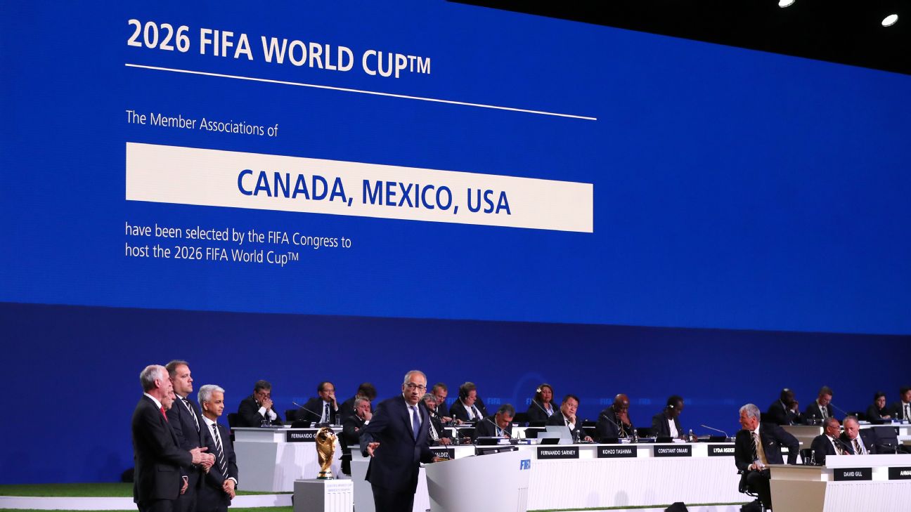 The 2026 FIFA World Cup will be held in 3 separate countries