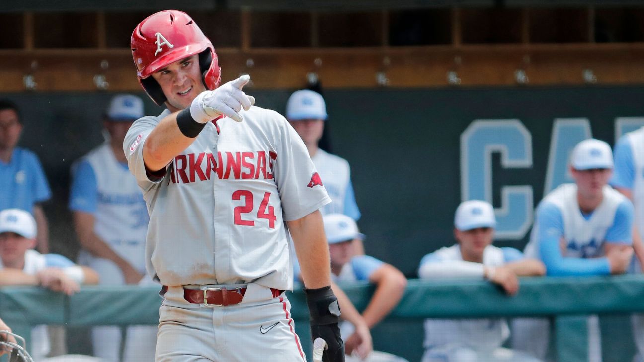 Mens College World Series - How the Arkansas Razorbacks played a role in Brady Lukes recovery