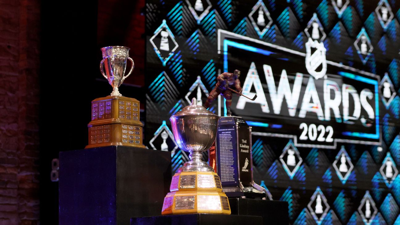 Finalists and winners for Hart, Norris, Vezina, Calder trophies