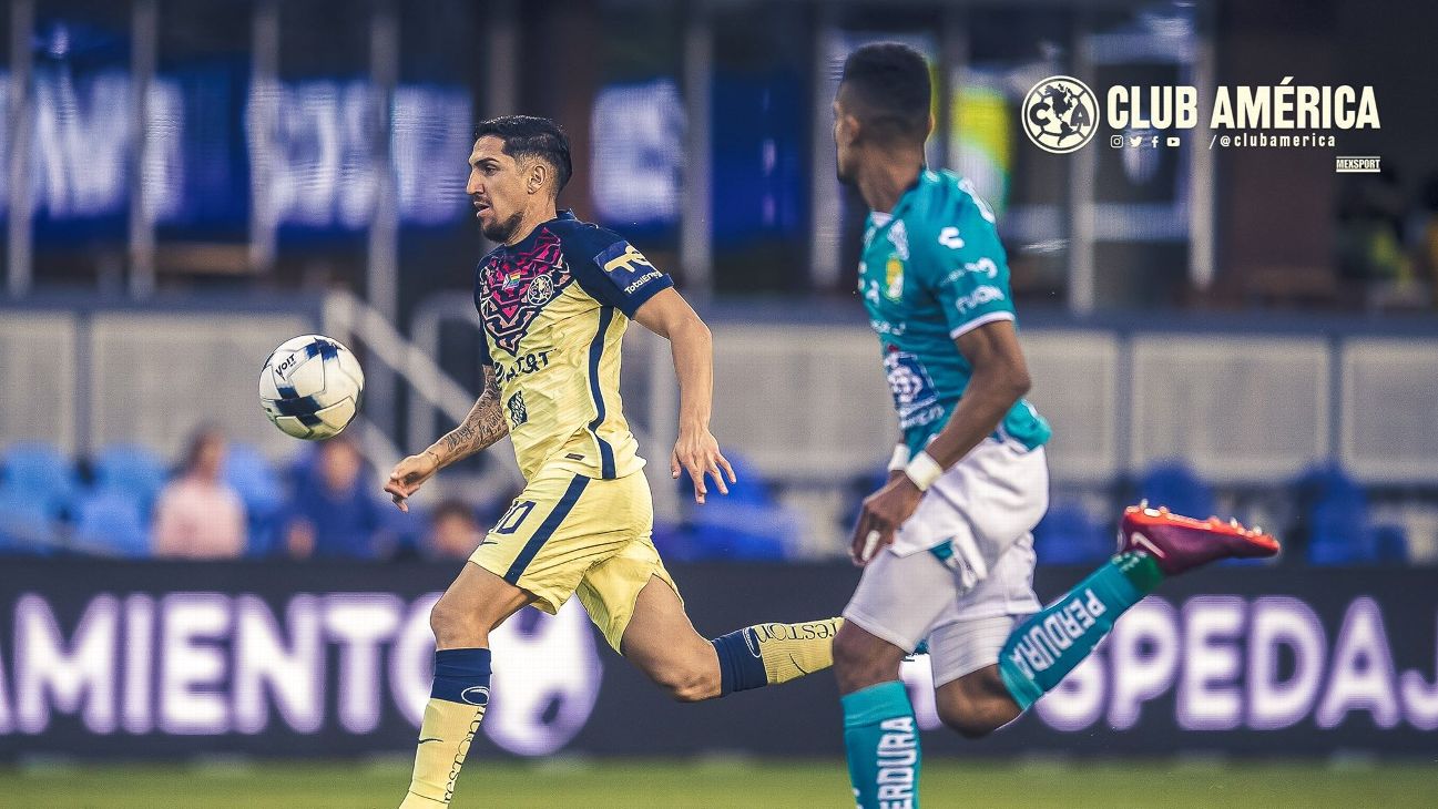 América, con doblete de Diego Valdés, goleó 5-2 a León en duelo de  pretemporada