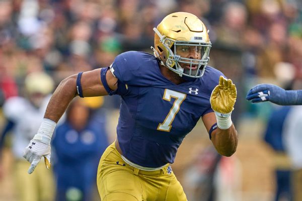 Notre Dame DE Isaiah Foskey to enter NFL draft, skip bowl