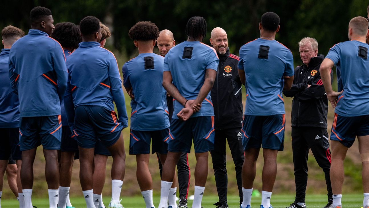 Man United boss Erik Ten Hag takes first training session with Ronaldo,  other big stars missing