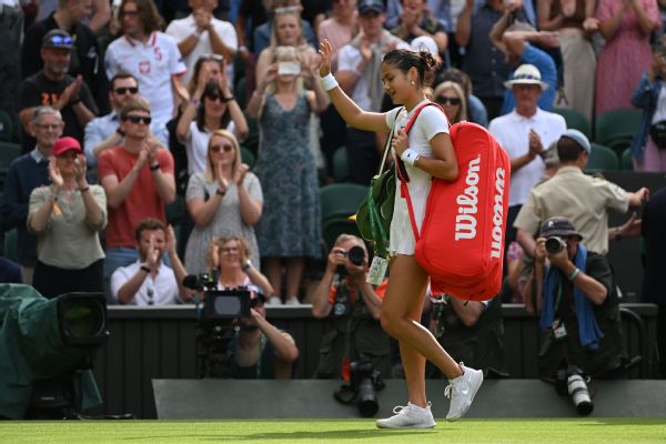 Raducanu falls to Garcia in Wimbledon 2nd round