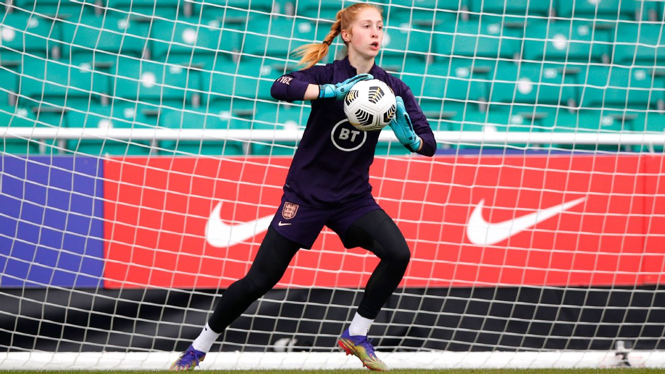 Sandy maciver gardienne anglaise et son trophee du gant d or. The english  goal keeper Sandy