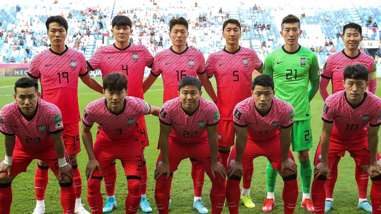 Entrenamiento de la selección masculina de fútbol de Corea del Sur