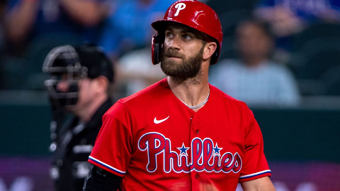 Bryce Harper fractures left thumb after being hit by a pitch
