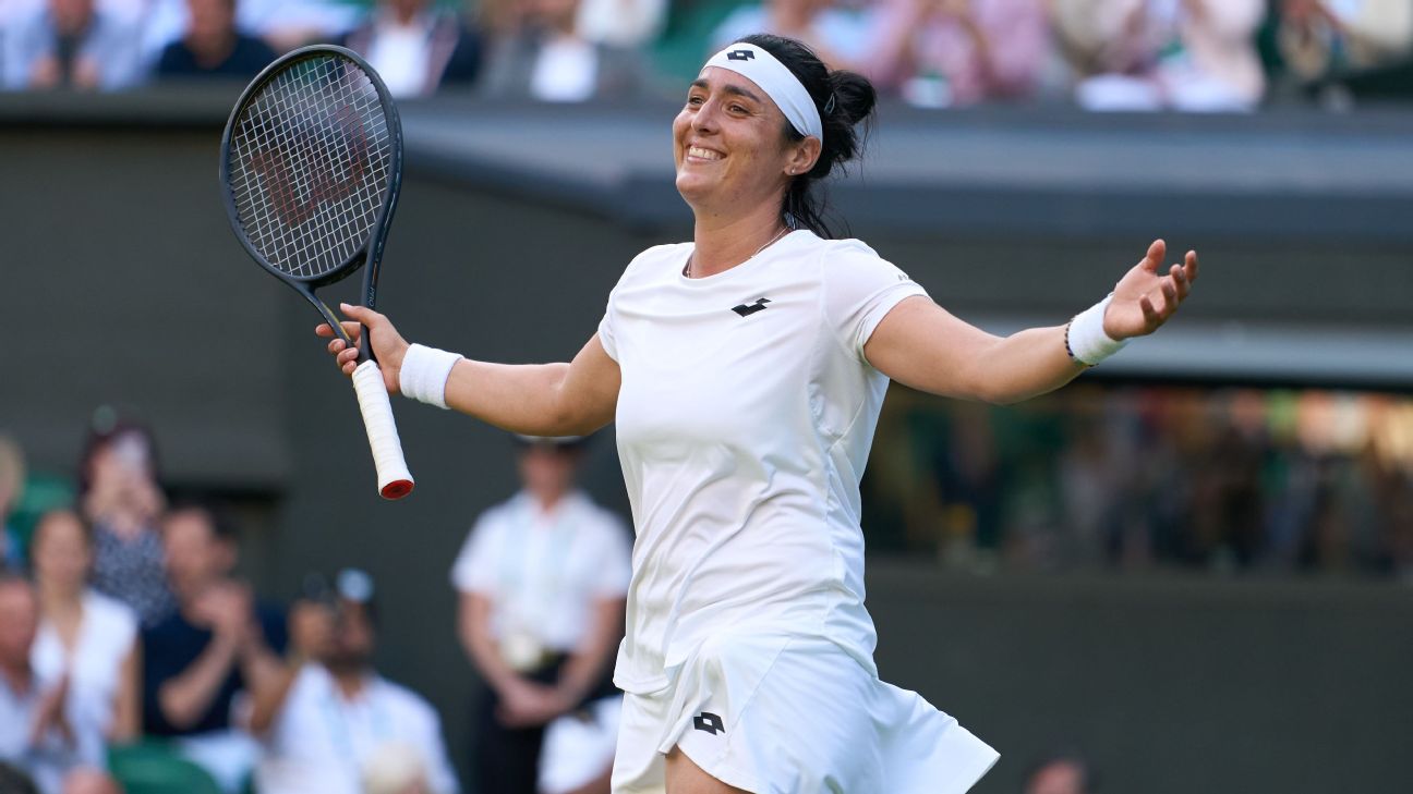 Wimbledon - Ons Jabeur becomes 1st Arab woman to reach Grand Slam semifinal, will face 34-year-old Tatjana Maria next