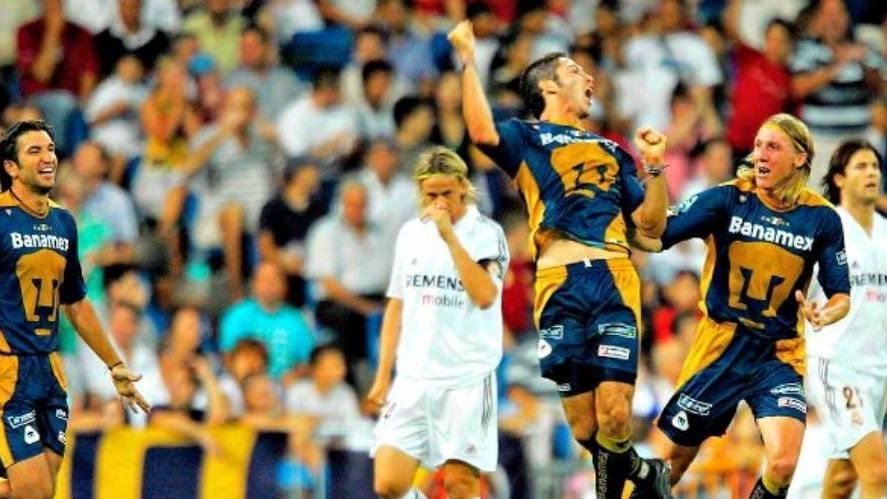 Pumas ante Real Madrid en 2004