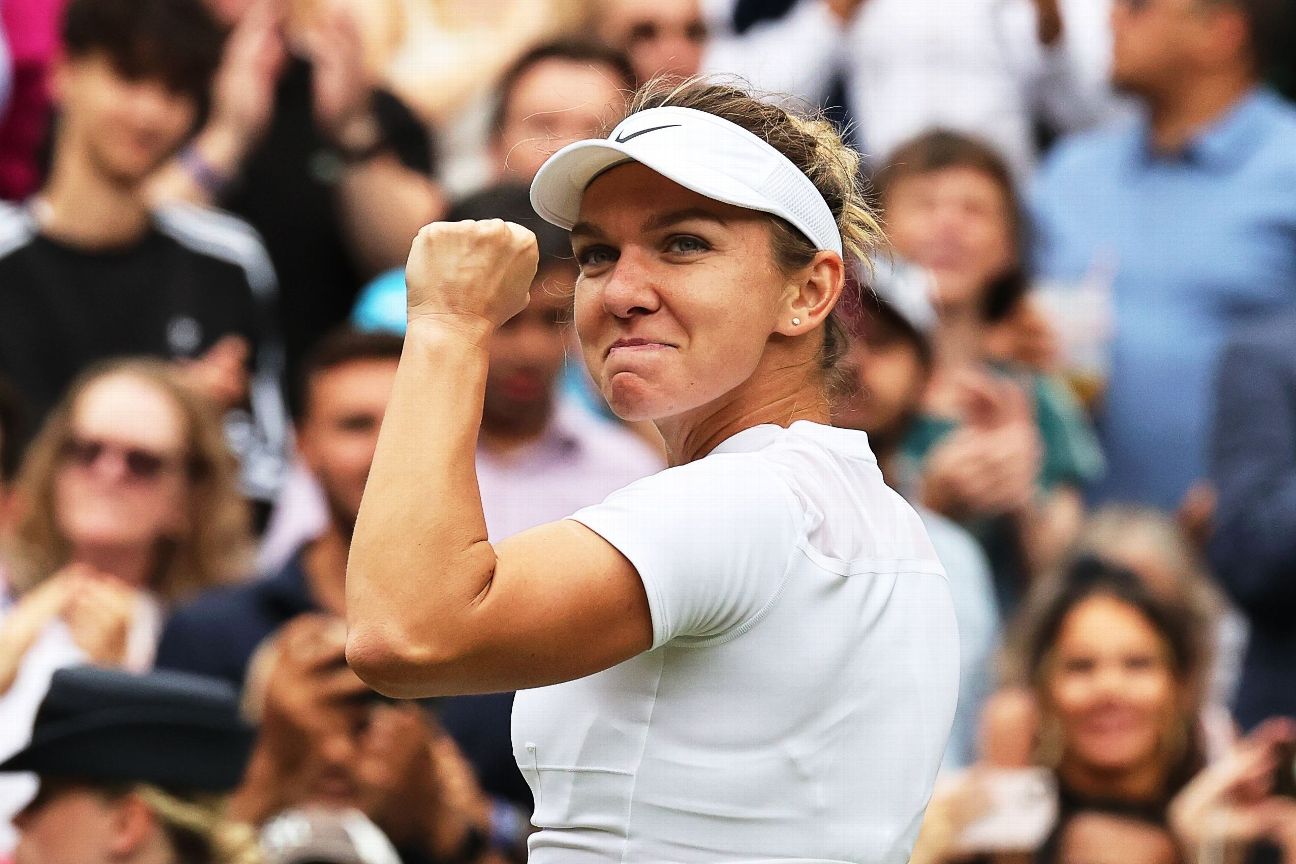 Halep tops USA's Anisimova to reach semifinals